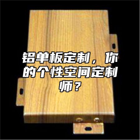 鋁單板定制，你的個(gè)性空間定制師？